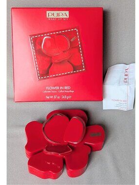 Vintage PUPA Make Up Kit "Flower In Red" Made in Italy Unused